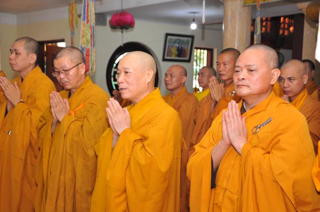 Hà Nội: Đại diện các hành giả an cư của 18 hạ trường tạ pháp Đức Pháp Chủ