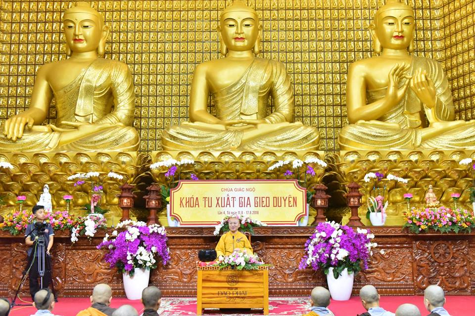 NGÀY TU THỨ 3 KHÓA TU XUẤT GIA GIEO DUYÊN KỲ 04 TẠI CHÙA GIÁC NGỘ