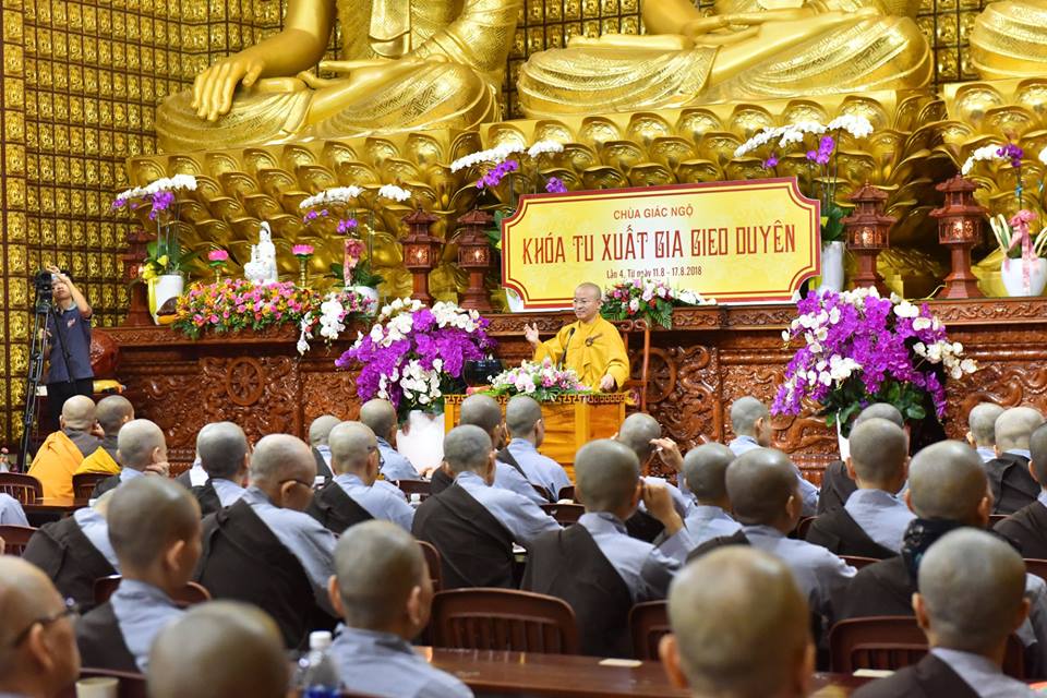 NGÀY TU THỨ 3 KHÓA TU XUẤT GIA GIEO DUYÊN KỲ 04 TẠI CHÙA GIÁC NGỘ