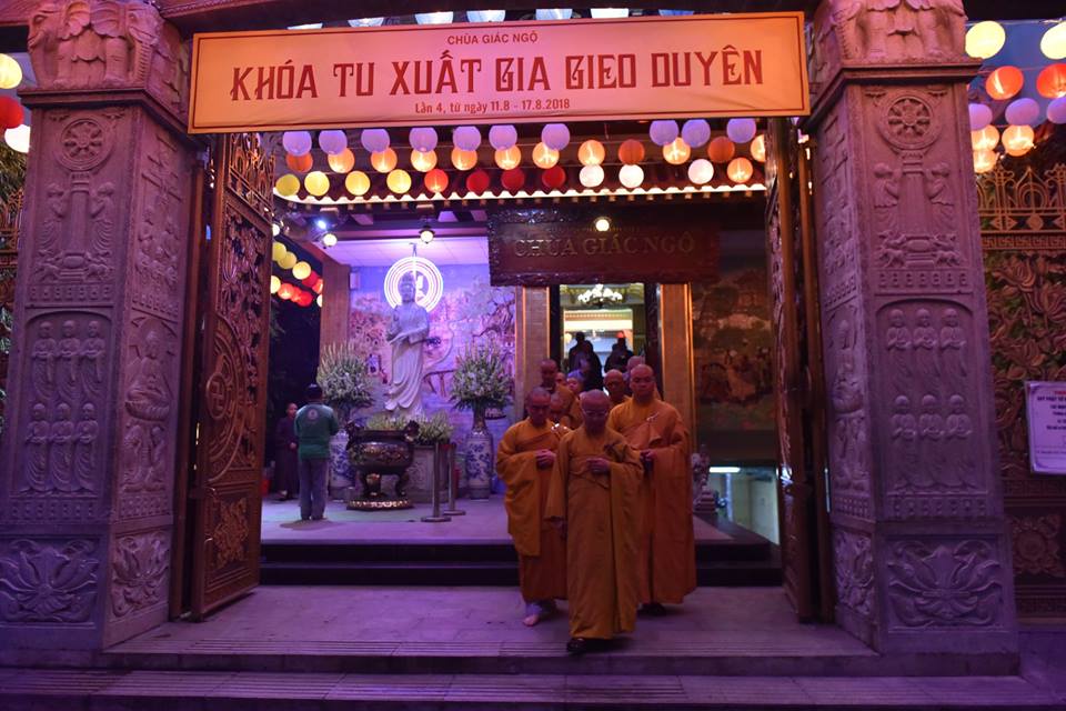 NGÀY TU THỨ 3 KHÓA TU XUẤT GIA GIEO DUYÊN KỲ 04 TẠI CHÙA GIÁC NGỘ