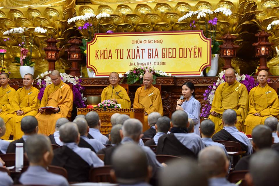 NGÀY TU HỌC CUỐI CÙNG &amp; LỄ BẾ MẠC KHÓA TU “XUẤT GIA GIEO DUYÊN” 4 DIỄN RA TỐT ĐẸP