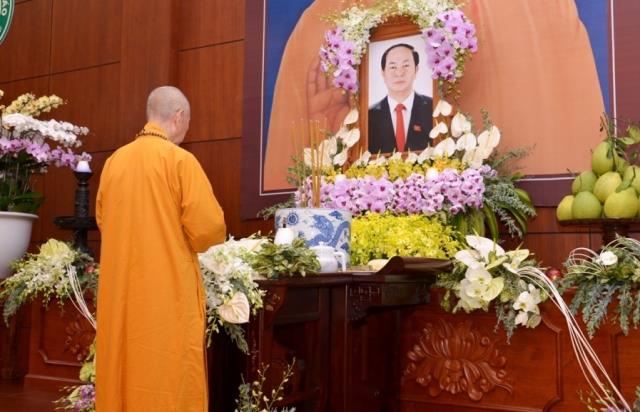 Phật giáo TP. HCM tổ chức lễ cầu nguyện Chủ tịch nước