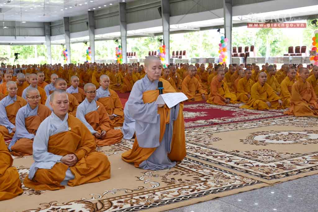 TP. HCM: Lễ mãn hạ tại cơ sở 2 Học viện Phật giáo VN