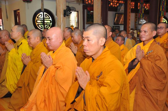 Hà Nội: Đại diện các hành giả an cư của 18 hạ trường tạ pháp Đức Pháp Chủ