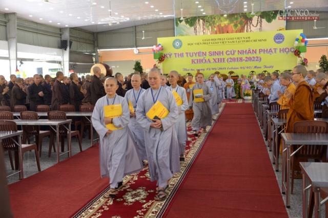 TP.HCM: 311 Tăng Ni thí sinh thi vào Học viện khóa XIII