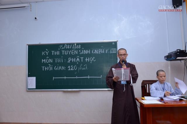 TP.HCM: 311 Tăng Ni thí sinh thi vào Học viện khóa XIII