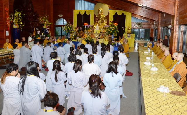 Tu viện Kim Sơn,California (Hoa Kỳ) trang nghiêm tổ chức lễ xuất gia gieo duyên 2018