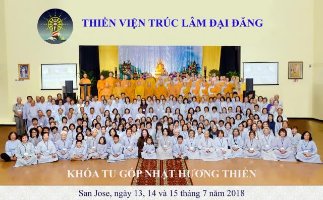 Khóa tu &quot;Góp nhặt hương thiền&quot; do thiền viện Trúc Lâm Đại Đăng (Hoa Kỳ) tổ chức tại San Jose 2018