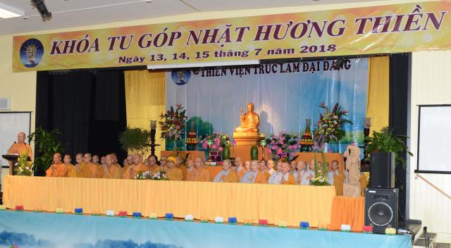Khóa tu &quot;Góp nhặt hương thiền&quot; do thiền viện Trúc Lâm Đại Đăng (Hoa Kỳ) tổ chức tại San Jose 2018
