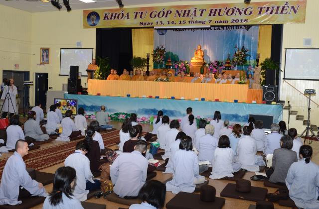 Khóa tu &quot;Góp nhặt hương thiền&quot; do thiền viện Trúc Lâm Đại Đăng (Hoa Kỳ) tổ chức tại San Jose 2018