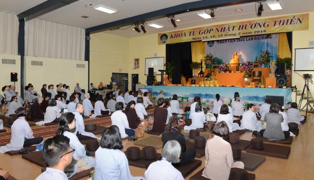 Khóa tu &quot;Góp nhặt hương thiền&quot; do thiền viện Trúc Lâm Đại Đăng (Hoa Kỳ) tổ chức tại San Jose 2018