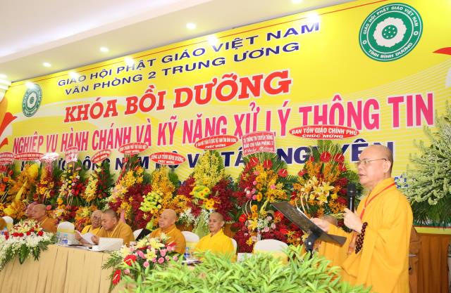 BD: Khai mạc khóa bồi dưỡng nghiệp vụ hành chánh và kỹ năng xử lý thông tin