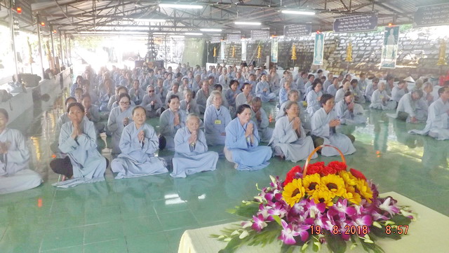 Khóa tu niệm Phật lần thứ 8 tại chùa Linh Sơn Pháp Ấn
