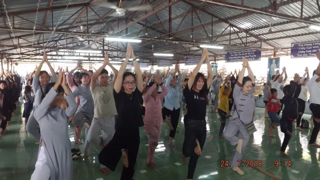 Khóa tu mùa hè lần 10 tại chùa Linh Sơn Pháp Ấn