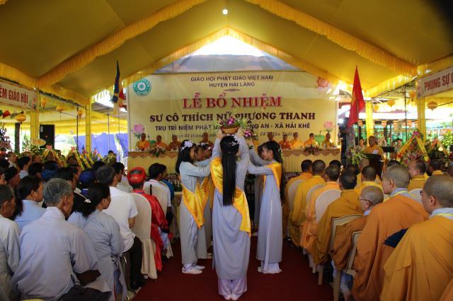 Quảng trị : Bổ nhiện Sư cô Thích Nữ Phương Thanh trú trì Chùa Trung An