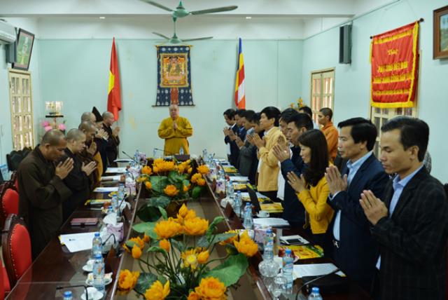 Giáo hội Phật giáo Việt Nam làm việc với Ban Trị sự GHPGVN tỉnh Quảng Ninh