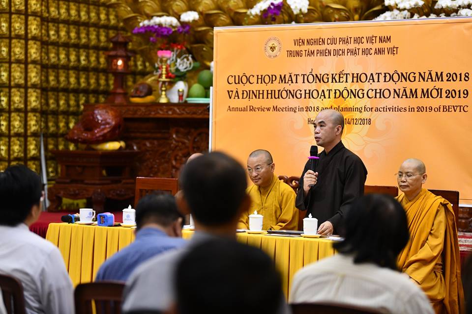 CUỘC HỌP CUỐI NĂM 2018 CỦA TRUNG TÂM PHIÊN DỊCH PHẬT HỌC ANH VIỆT – VIỆN NGHIÊN CỨU PHẬT HỌC VIỆT NAM