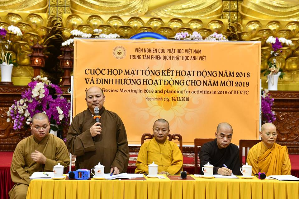 CUỘC HỌP CUỐI NĂM 2018 CỦA TRUNG TÂM PHIÊN DỊCH PHẬT HỌC ANH VIỆT – VIỆN NGHIÊN CỨU PHẬT HỌC VIỆT NAM
