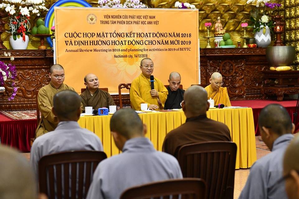 CUỘC HỌP CUỐI NĂM 2018 CỦA TRUNG TÂM PHIÊN DỊCH PHẬT HỌC ANH VIỆT – VIỆN NGHIÊN CỨU PHẬT HỌC VIỆT NAM