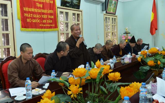 Giáo hội Phật giáo Việt Nam làm việc với Ban Trị sự GHPGVN tỉnh Quảng Ninh