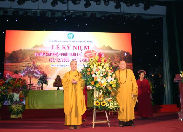Hà Nội: Kỷ niệm 10 năm hợp nhất phật giáo Thăng Long và Phật giáo Xứ Đoài