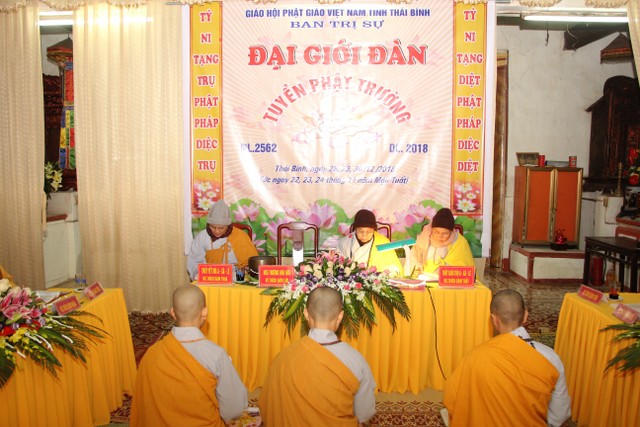 Thái Bình: 54 giới tử được thọ giới tại Đại giới đàn Thánh Long