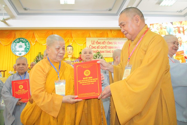 TP.Hồ Chí Minh:Lễ tổng kết công tác Phật sự 2018  Công bố quyết định nhân sự Phân ban Ni giới TƯ - NK VIII