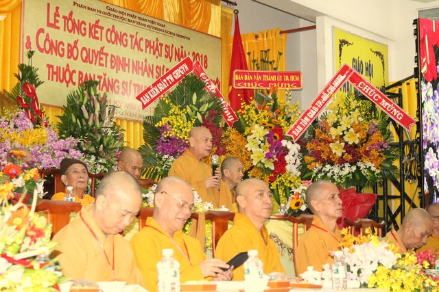 TP.Hồ Chí Minh:Lễ tổng kết công tác Phật sự 2018  Công bố quyết định nhân sự Phân ban Ni giới TƯ - NK VIII