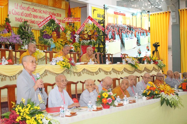 TP.Hồ Chí Minh:Lễ tổng kết công tác Phật sự 2018  Công bố quyết định nhân sự Phân ban Ni giới TƯ - NK VIII