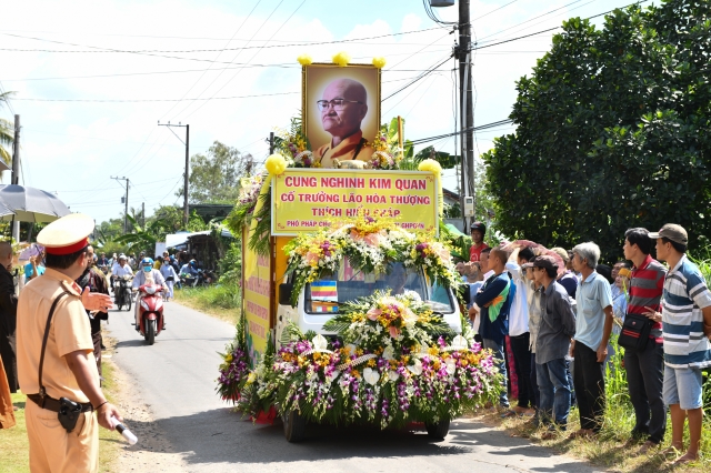 TP.HCM: Lễ Truy niệm, Phụng tống Kim quan HT. Thích Hiển Pháp trở về quê hương