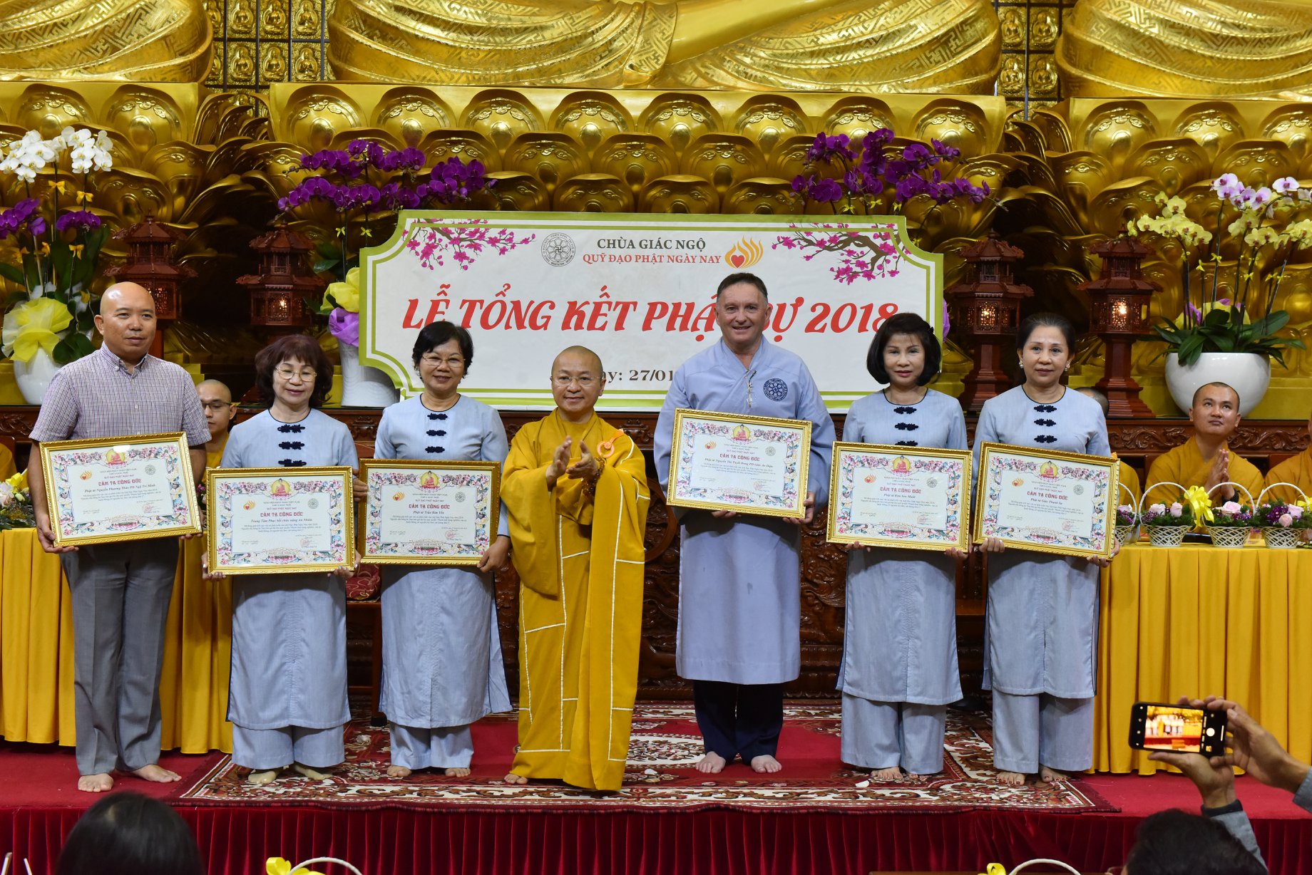 TỔNG KẾT PHẬT SỰ NĂM 2018  CHÙA GIÁC NGỘ VÀ TỔNG KẾT CHẶNG ĐƯỜNG 05 NĂM HOẠT ĐỘNG CỦA QUỸ ĐẠO PHẬT NGÀY NAY