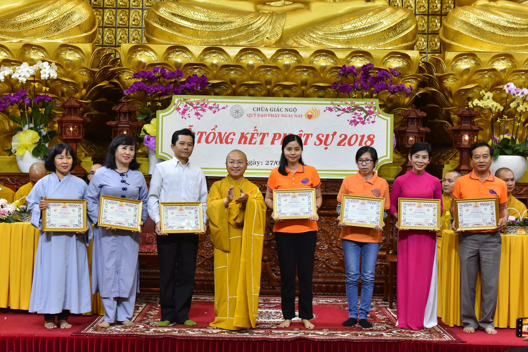 TỔNG KẾT PHẬT SỰ NĂM 2018  CHÙA GIÁC NGỘ VÀ TỔNG KẾT CHẶNG ĐƯỜNG 05 NĂM HOẠT ĐỘNG CỦA QUỸ ĐẠO PHẬT NGÀY NAY