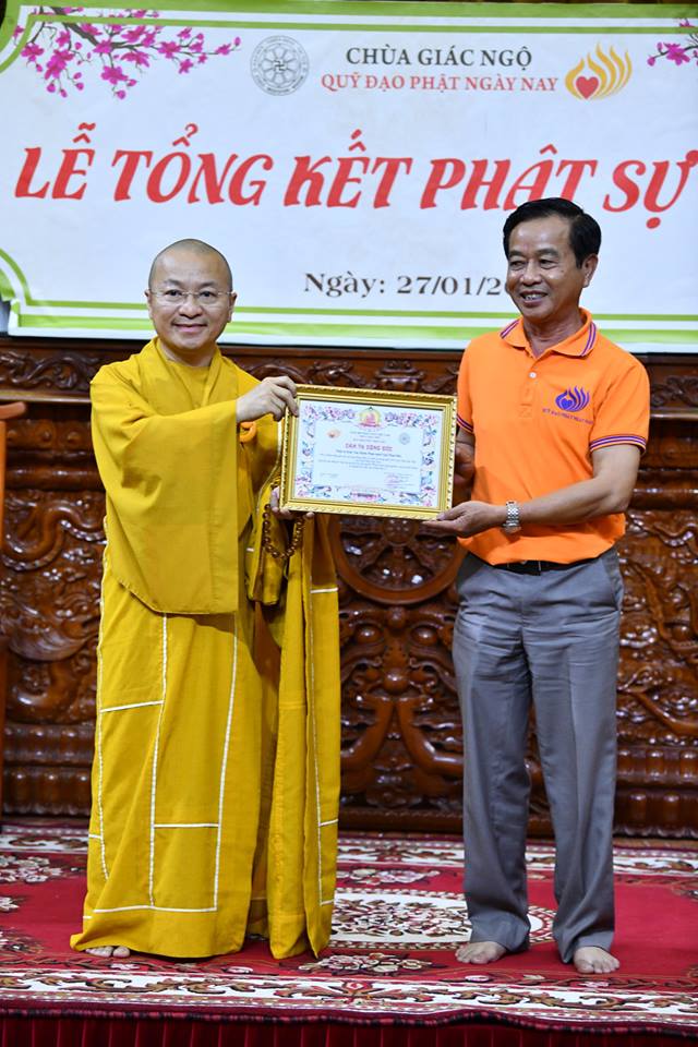 TỔNG KẾT PHẬT SỰ NĂM 2018  CHÙA GIÁC NGỘ VÀ TỔNG KẾT CHẶNG ĐƯỜNG 05 NĂM HOẠT ĐỘNG CỦA QUỸ ĐẠO PHẬT NGÀY NAY
