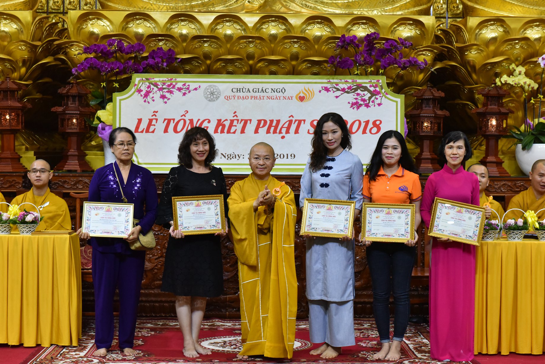 TỔNG KẾT PHẬT SỰ NĂM 2018  CHÙA GIÁC NGỘ VÀ TỔNG KẾT CHẶNG ĐƯỜNG 05 NĂM HOẠT ĐỘNG CỦA QUỸ ĐẠO PHẬT NGÀY NAY