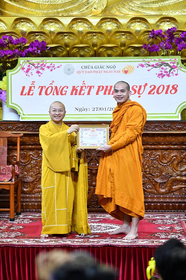 TỔNG KẾT PHẬT SỰ NĂM 2018  CHÙA GIÁC NGỘ VÀ TỔNG KẾT CHẶNG ĐƯỜNG 05 NĂM HOẠT ĐỘNG CỦA QUỸ ĐẠO PHẬT NGÀY NAY