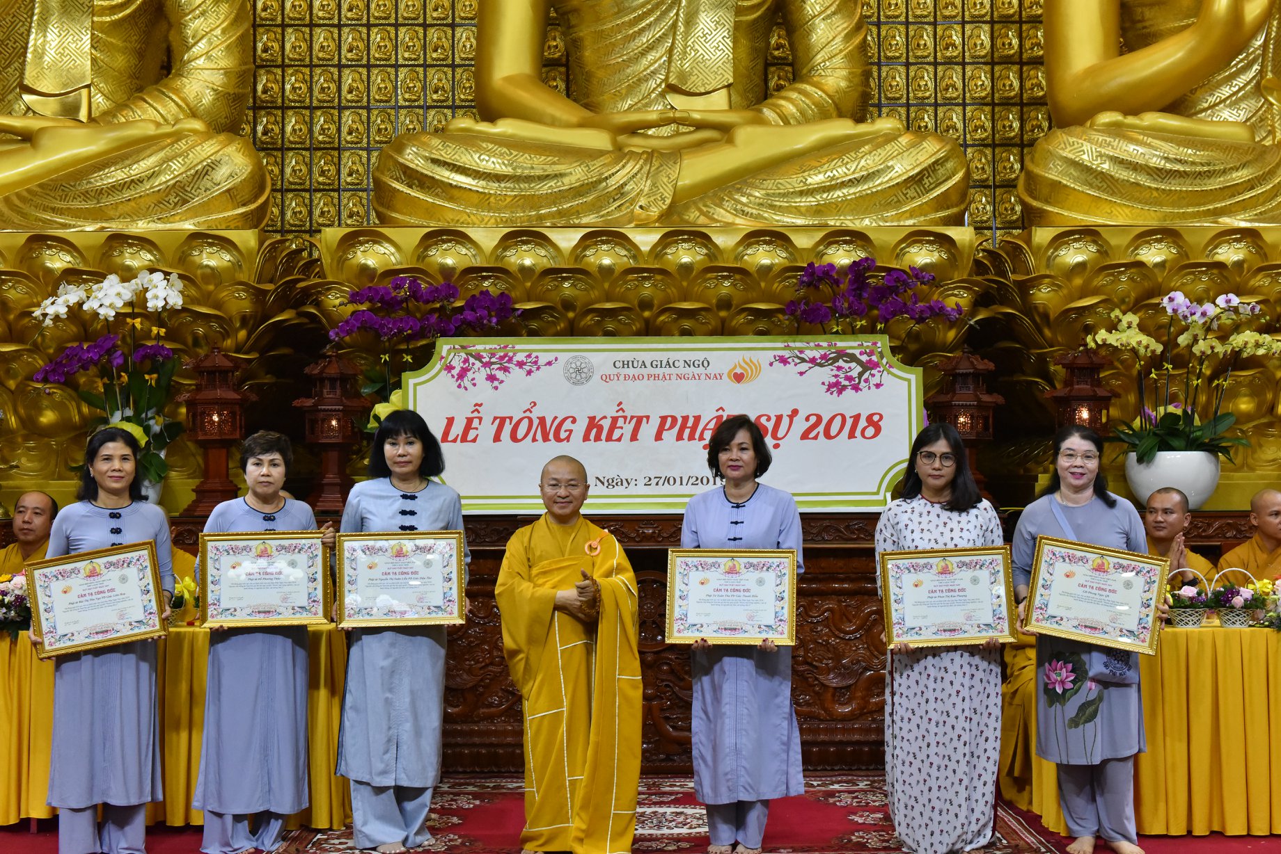 TỔNG KẾT PHẬT SỰ NĂM 2018  CHÙA GIÁC NGỘ VÀ TỔNG KẾT CHẶNG ĐƯỜNG 05 NĂM HOẠT ĐỘNG CỦA QUỸ ĐẠO PHẬT NGÀY NAY