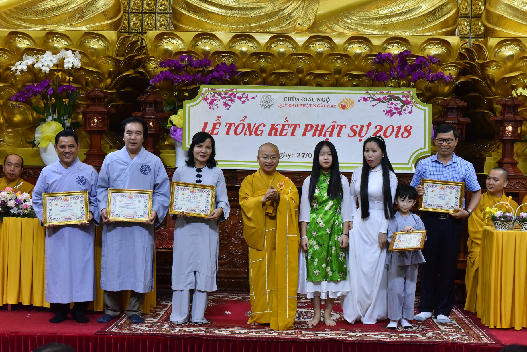 TỔNG KẾT PHẬT SỰ NĂM 2018  CHÙA GIÁC NGỘ VÀ TỔNG KẾT CHẶNG ĐƯỜNG 05 NĂM HOẠT ĐỘNG CỦA QUỸ ĐẠO PHẬT NGÀY NAY