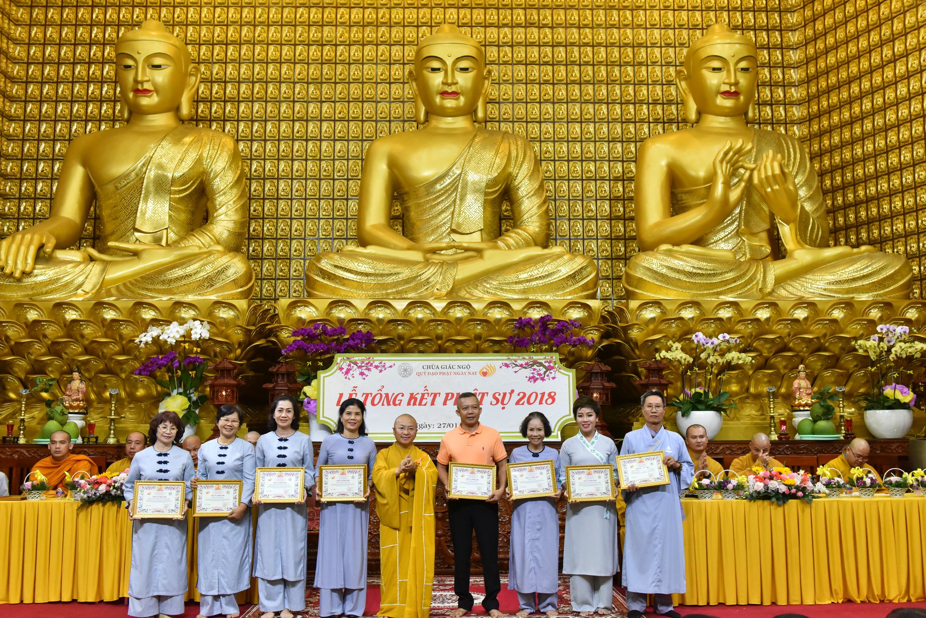 TỔNG KẾT PHẬT SỰ NĂM 2018  CHÙA GIÁC NGỘ VÀ TỔNG KẾT CHẶNG ĐƯỜNG 05 NĂM HOẠT ĐỘNG CỦA QUỸ ĐẠO PHẬT NGÀY NAY