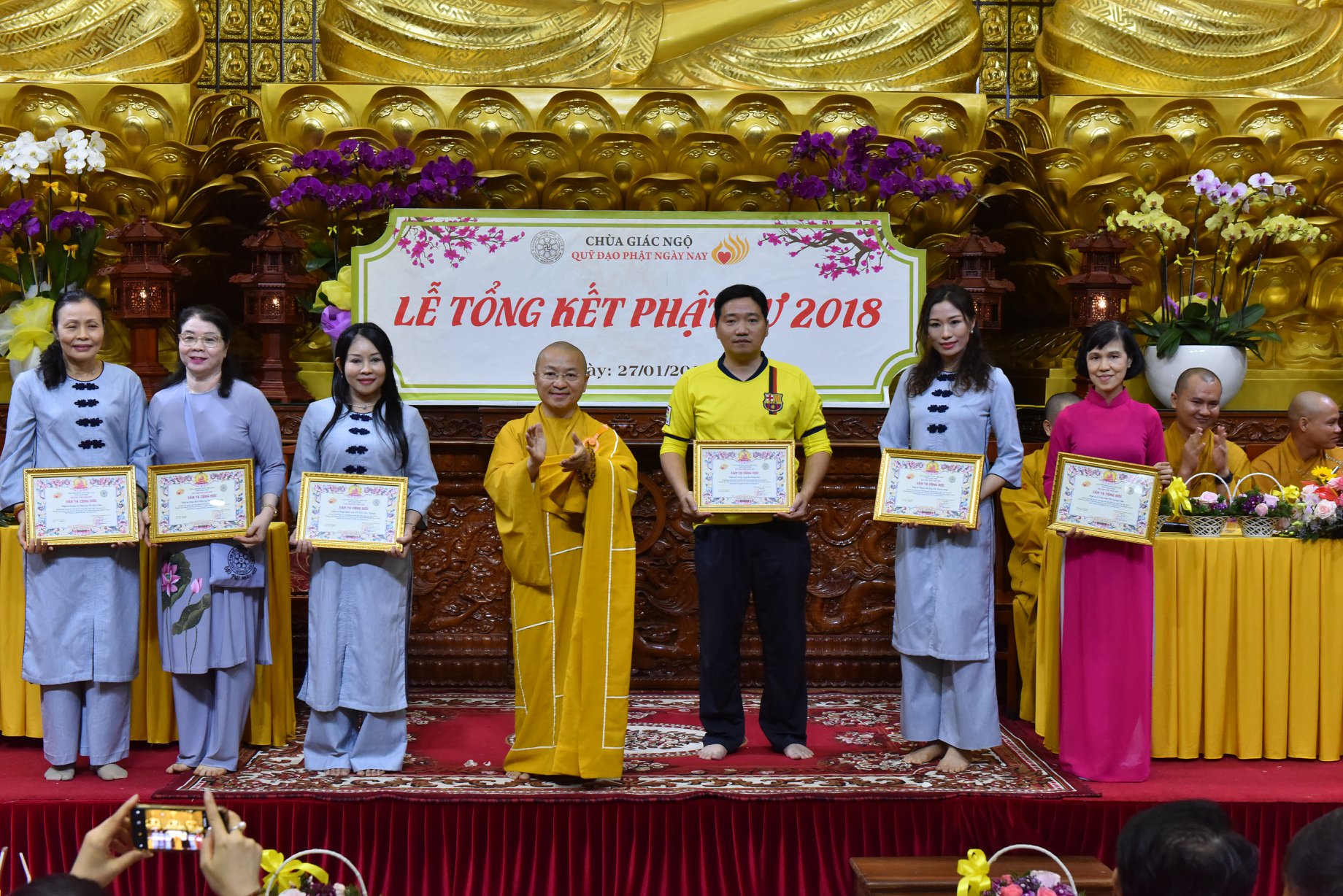 TỔNG KẾT PHẬT SỰ NĂM 2018  CHÙA GIÁC NGỘ VÀ TỔNG KẾT CHẶNG ĐƯỜNG 05 NĂM HOẠT ĐỘNG CỦA QUỸ ĐẠO PHẬT NGÀY NAY