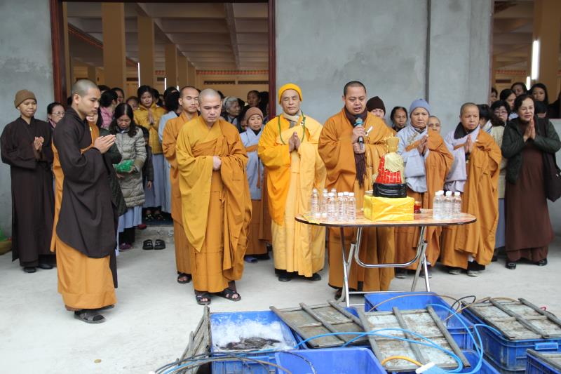 Vĩnh Phúc : Gần 300 người về chùa Vân - Tịnh Viện Vân Sơn tham dự Pháp Hội Đại Bi và Khai Pháp Đầu Năm
