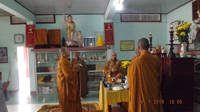 Chùa Linh Quang: Lễ tạ Tất niên và húy kỵ cố Đại đức Thích Nhuận Chiêu