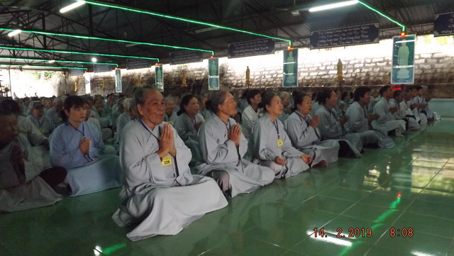 Chùa Linh Sơn Pháp Ấn khai khóa tu niệm Phật đầu năm Kỷ Hợi