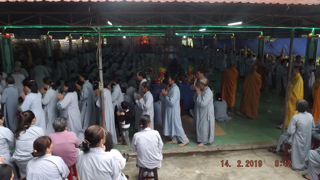 Chùa Linh Sơn Pháp Ấn khai khóa tu niệm Phật đầu năm Kỷ Hợi