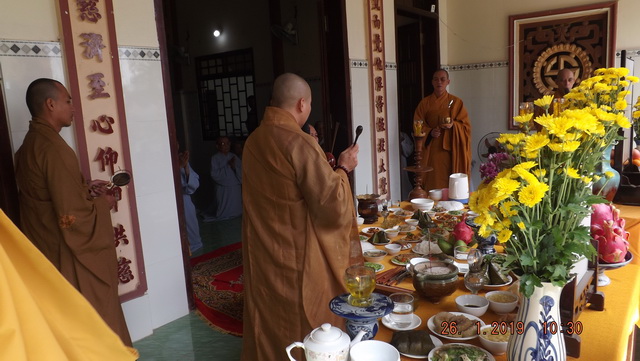 Chùa Linh Quang: Lễ tạ Tất niên và húy kỵ cố Đại đức Thích Nhuận Chiêu