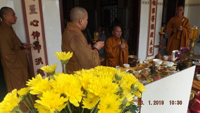 Chùa Linh Quang: Lễ tạ Tất niên và húy kỵ cố Đại đức Thích Nhuận Chiêu