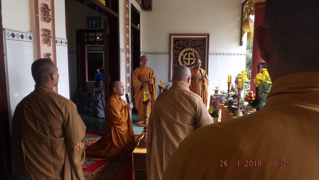 Chùa Linh Quang: Lễ tạ Tất niên và húy kỵ cố Đại đức Thích Nhuận Chiêu