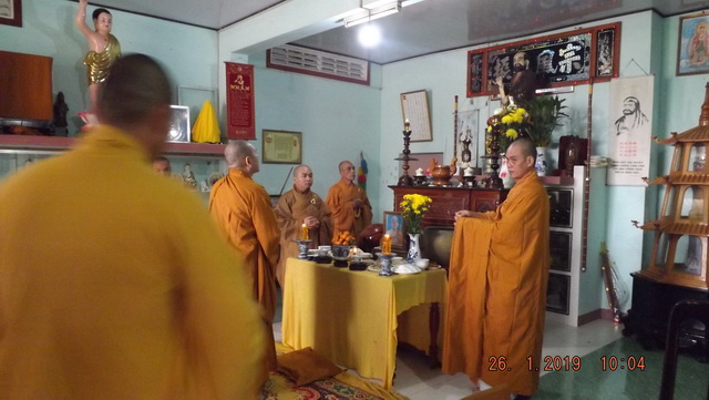 Chùa Linh Quang: Lễ tạ Tất niên và húy kỵ cố Đại đức Thích Nhuận Chiêu