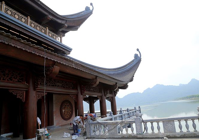 Cận cảnh chùa Tam Chúc được gấp rút hoàn thiện trước Đại lễ Vesak 2019
