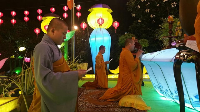 Khánh Hòa: Trang nghiêm lễ khai kinh Khánh đản tại chùa Đức Hòa