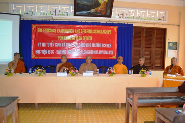 Khánh Hòa:  Viện Nghiên cứu Phật học quốc tế IBSC Thái Lan tổ chức Kỳ thi tuyển sinh và trao học bổng cho Tăng Ni sinh trường Trung Cấp Phật học Khánh Hòa